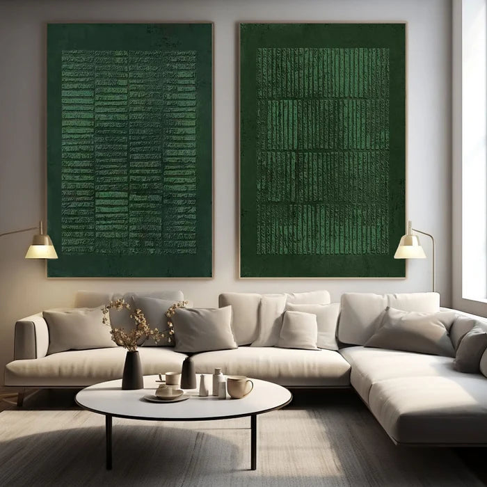 Wabi Sabi Abstract Wall Art Set of 2 #WS054