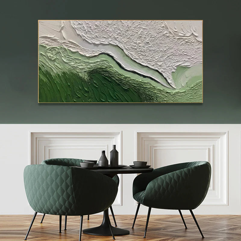 Ocean And Sky Plaster Textured Wall Art #OS020