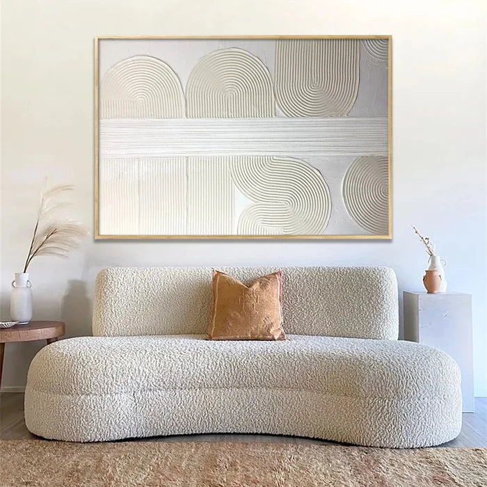 Wabi Sabi Art Minimalist Art Painting With Plaster Texture #BM021