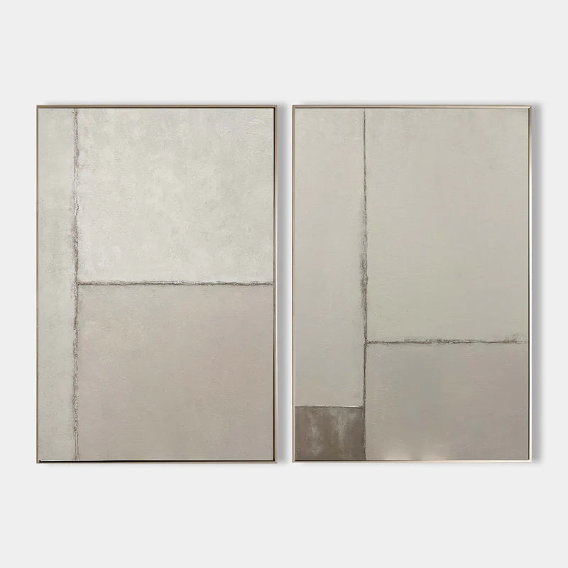 Wabi Sabi Art Abstract Tranquility Wall Art Set of 2 #AB014