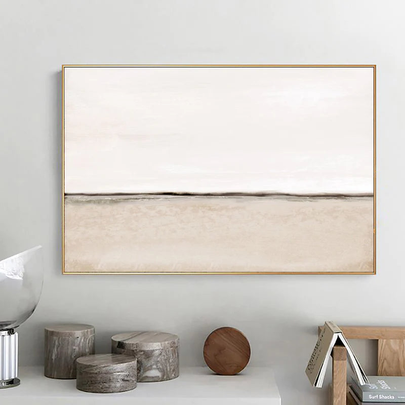 Wabi Sabi Art Ocean And Sky Plaster Textured Wall Art #OS003