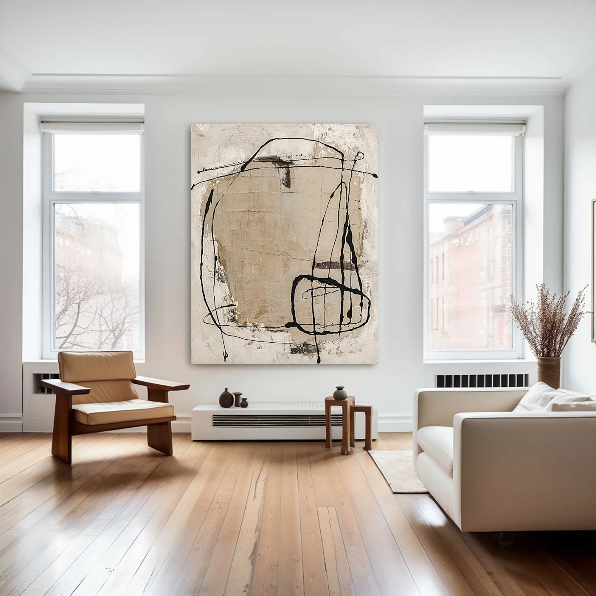 Wabi Sabi Art Abstract Wall Art #AB006