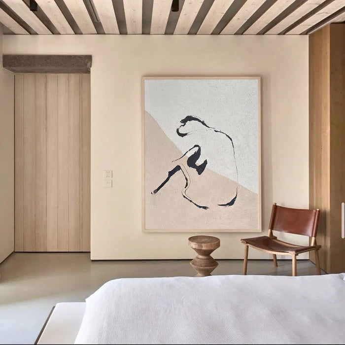 Wabi Sabi Art Plaster Wall Art Abstract Tranquility Art Painting #AB029