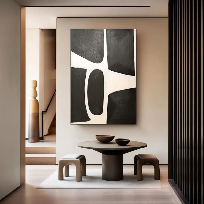 Wabi Sabi Art Plaster Wall Art Abstract Tranquility Art Painting #AB027