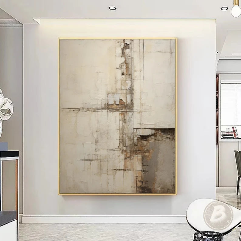 Wabi Sabi Art Abstract Tranquility Art Painting #AB007