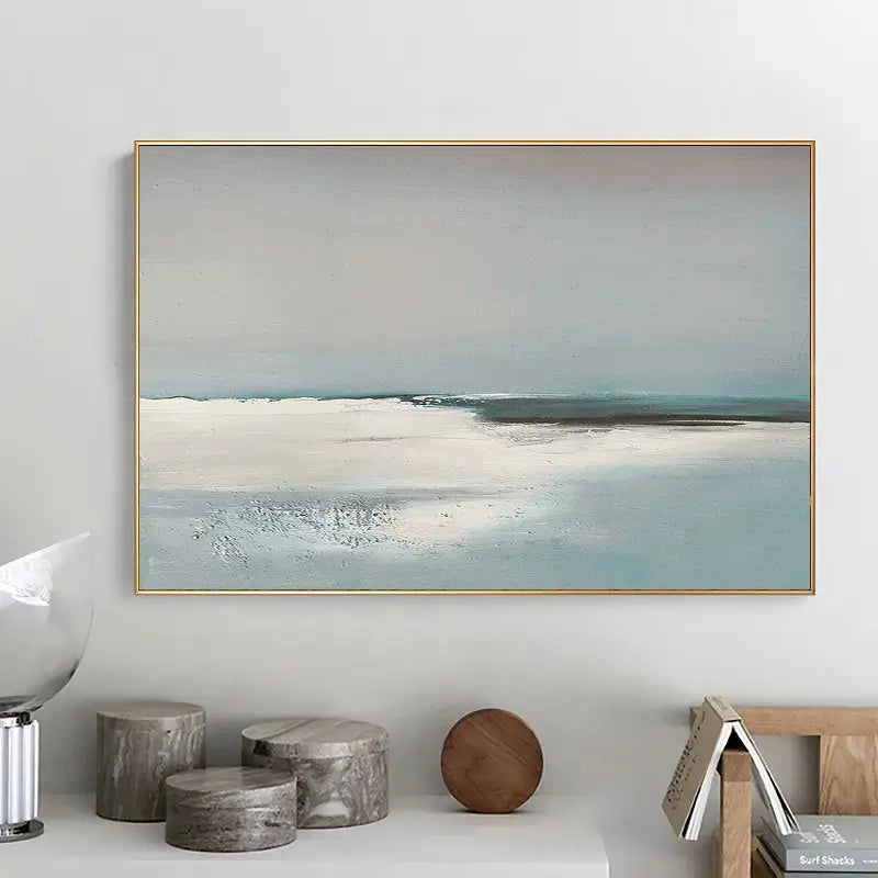 Ocean And Sky Plaster Textured Wall Art #OS002