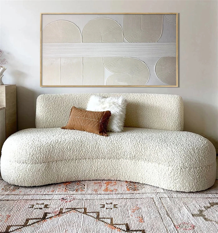 Wabi Sabi Art Minimalist Art Painting With Plaster Texture #BM021