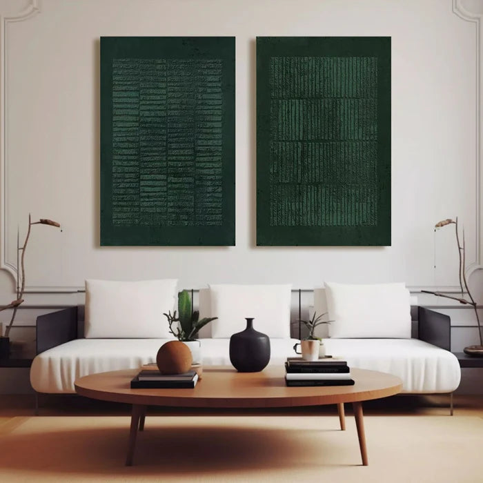 Wabi Sabi Abstract Wall Art Set of 2 #WS054
