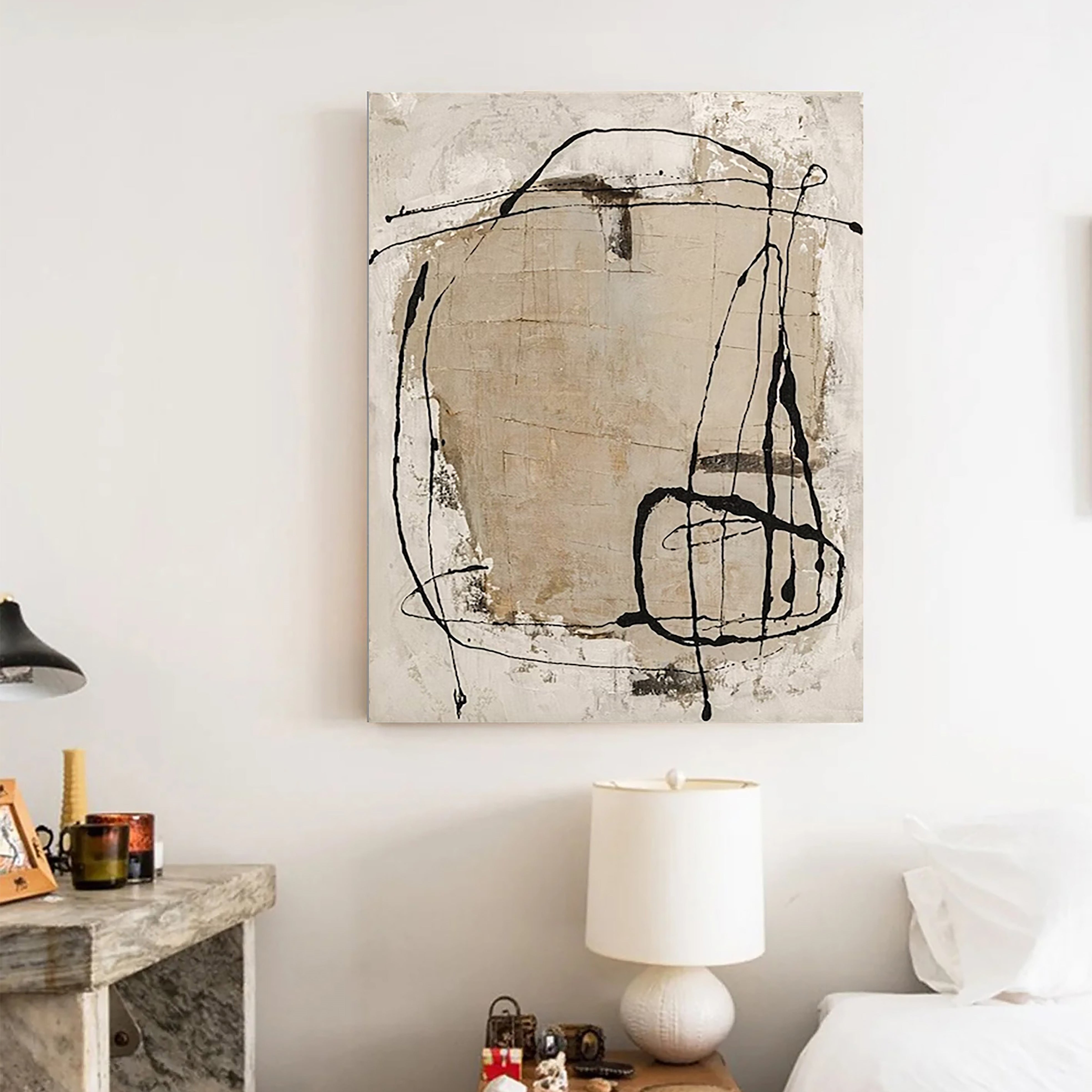 Wabi Sabi Art Abstract Wall Art #AB006