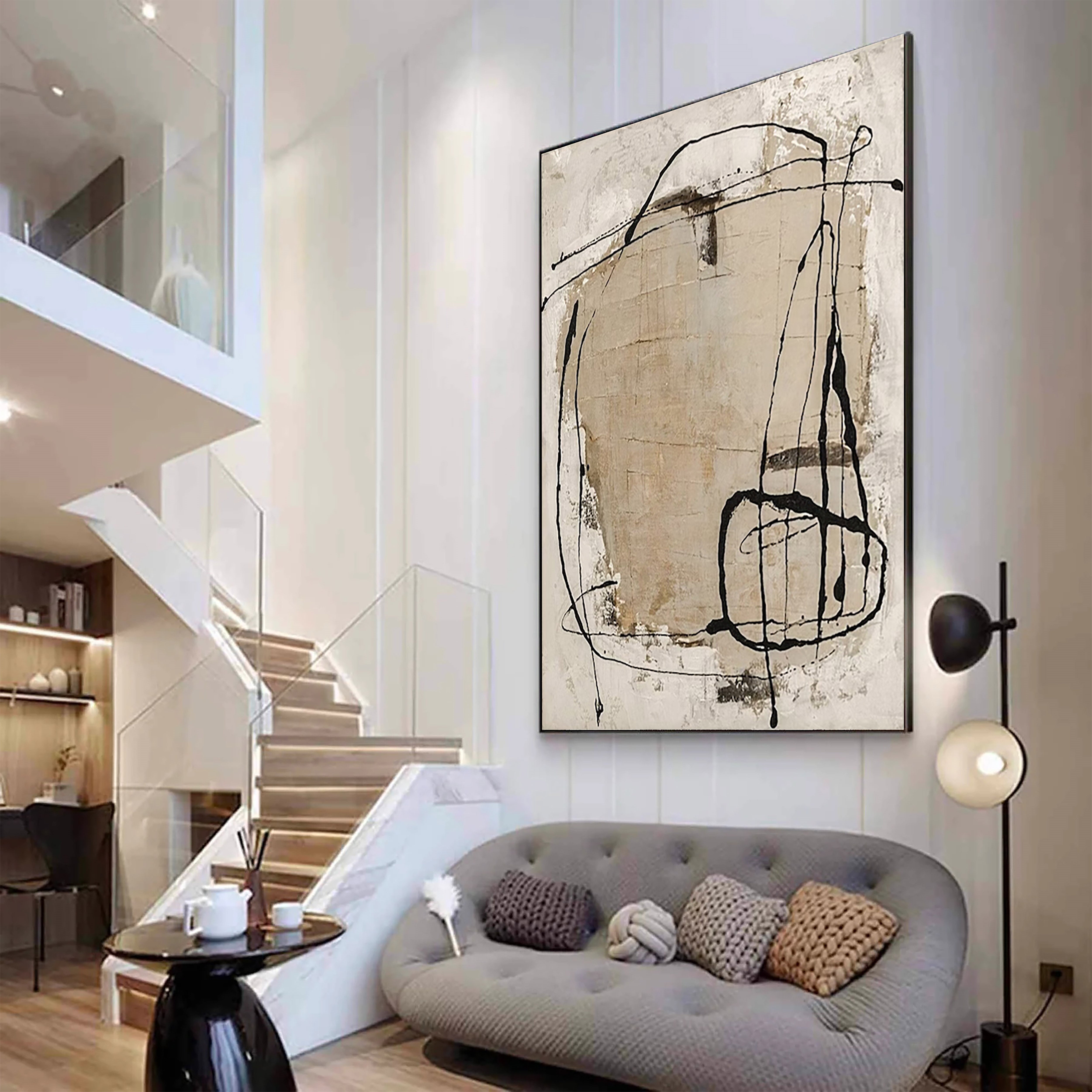 Wabi Sabi Art Abstract Wall Art #AB006