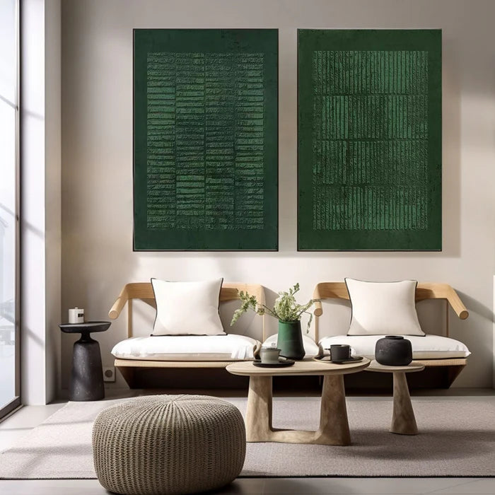 Wabi Sabi Abstract Wall Art Set of 2 #WS054