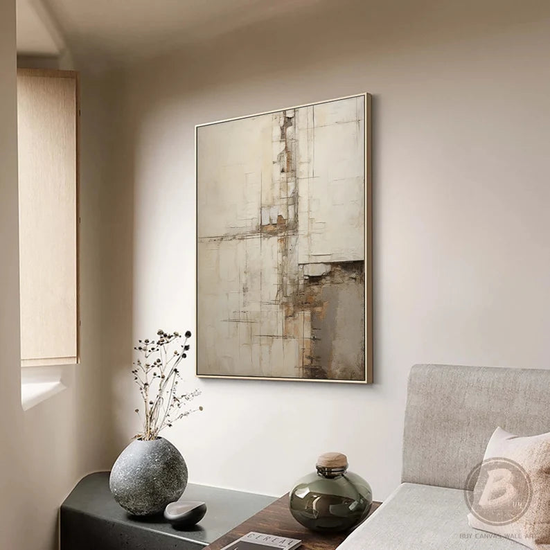 Wabi Sabi Art Abstract Tranquility Art Painting #AB007