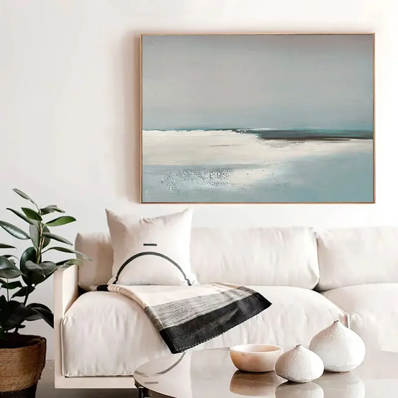Ocean And Sky Plaster Textured Wall Art #OS002