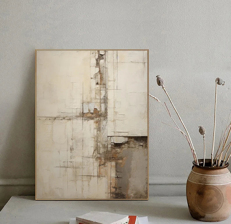 Wabi Sabi Art Abstract Tranquility Art Painting #AB007