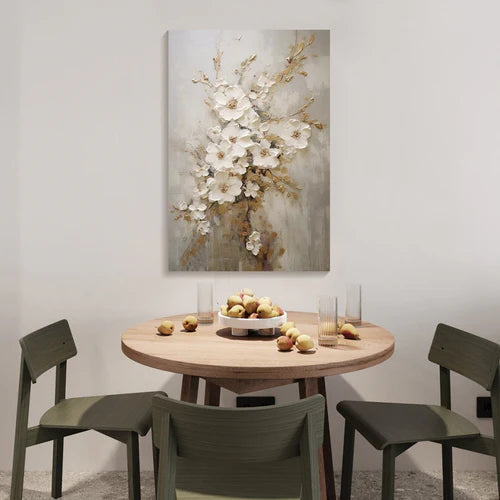 Colorful Flower And Tree Wall Art #FT029