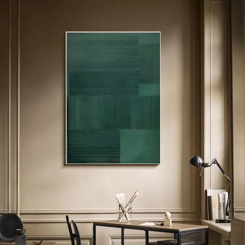 Wabi Sabi Art Black Plaster Art Minimalist Textured Painting #BM026