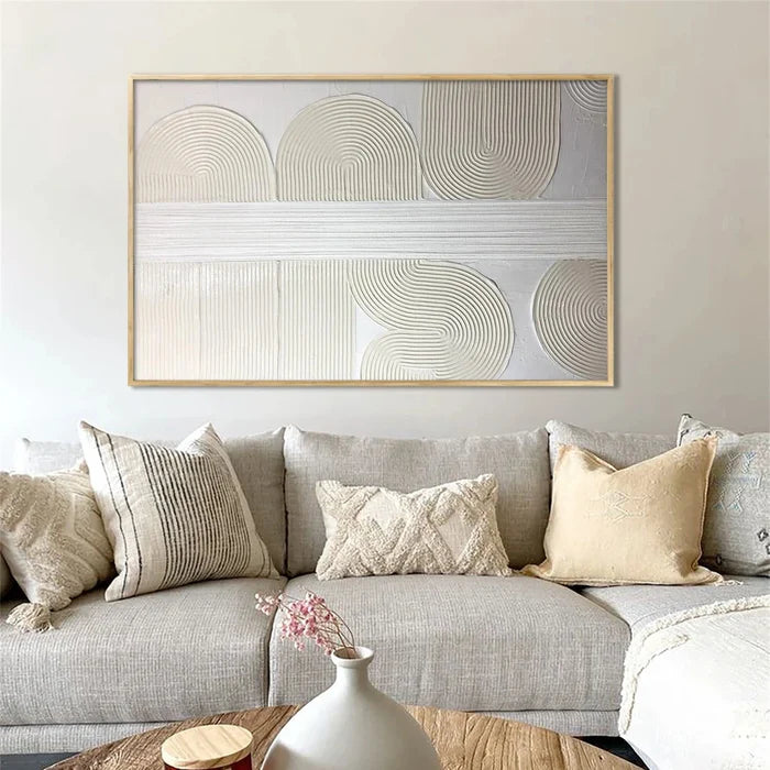 Wabi Sabi Art Minimalist Art Painting With Plaster Texture #BM021