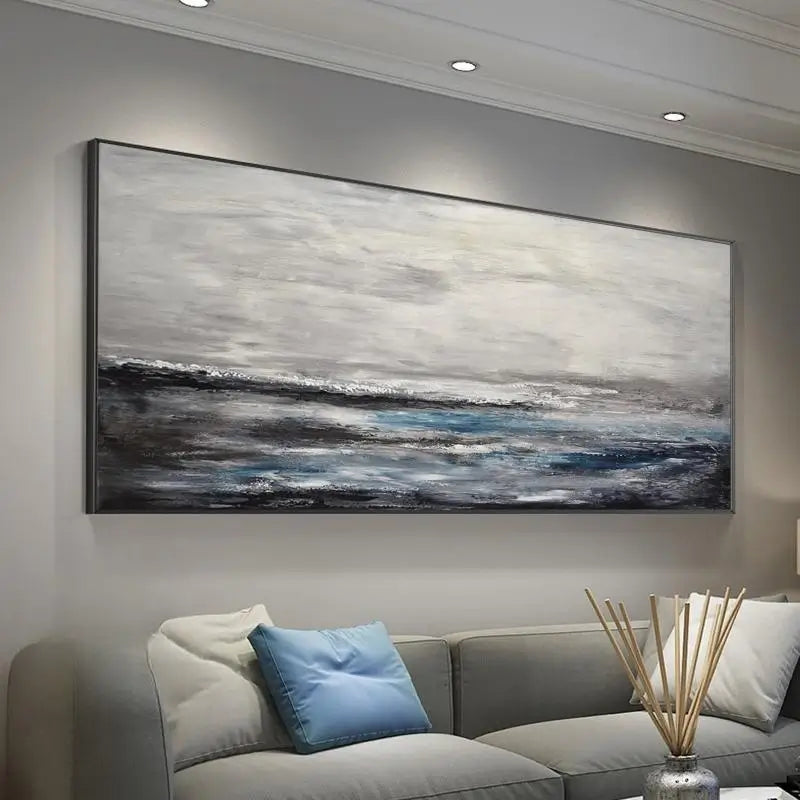 Ocean And Sky Plaster Textured Wall Art #OS001