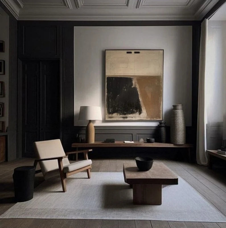 Wabi Sabi Art Abstract Tranquility Art Painting #AB020