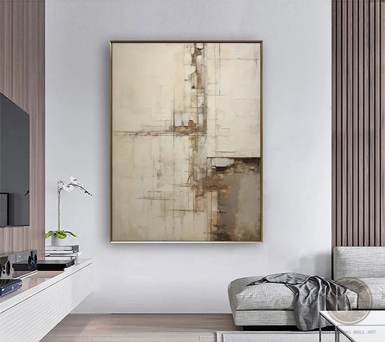 Wabi Sabi Art Abstract Tranquility Art Painting #AB007