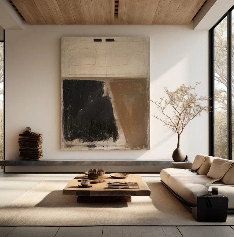 Wabi Sabi Art Abstract Tranquility Art Painting #AB020