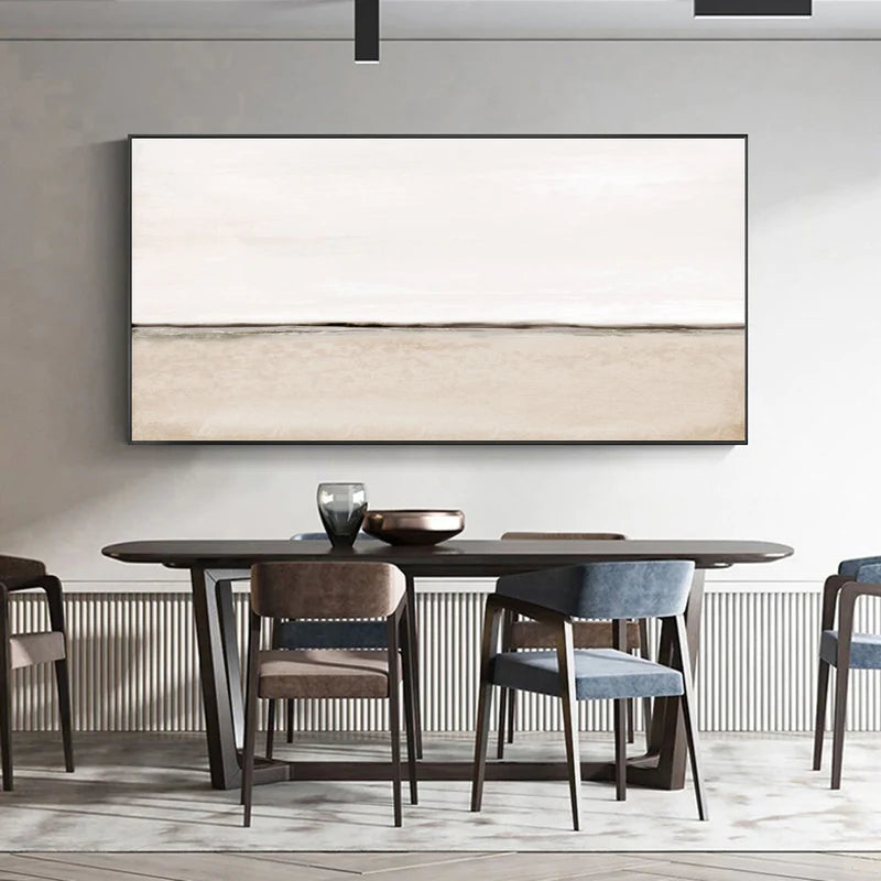 Wabi Sabi Art Ocean And Sky Plaster Textured Wall Art #OS003