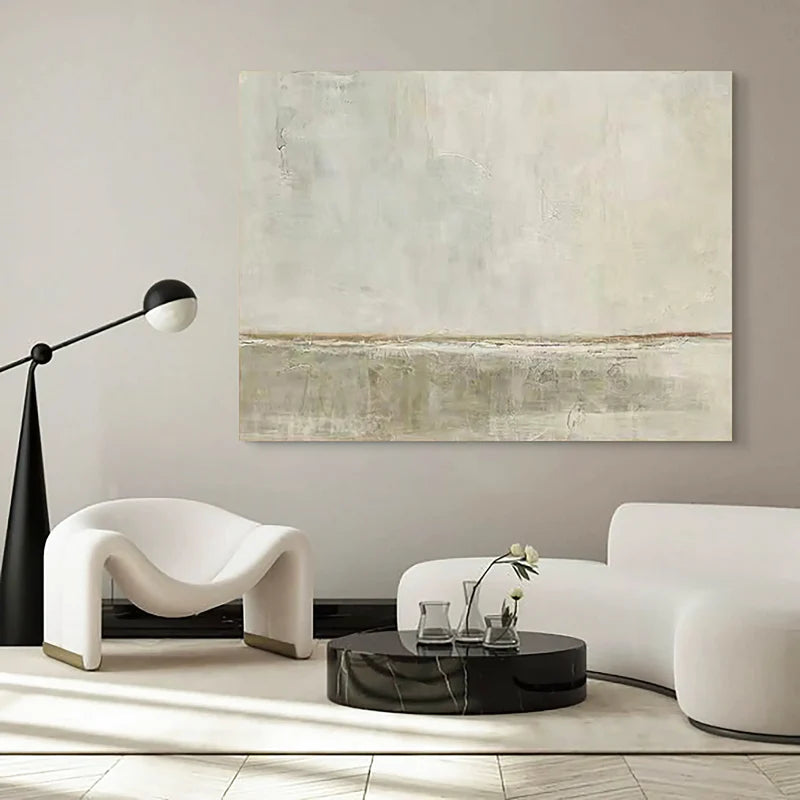 Wabi Sabi Art White Minimalist #WM025