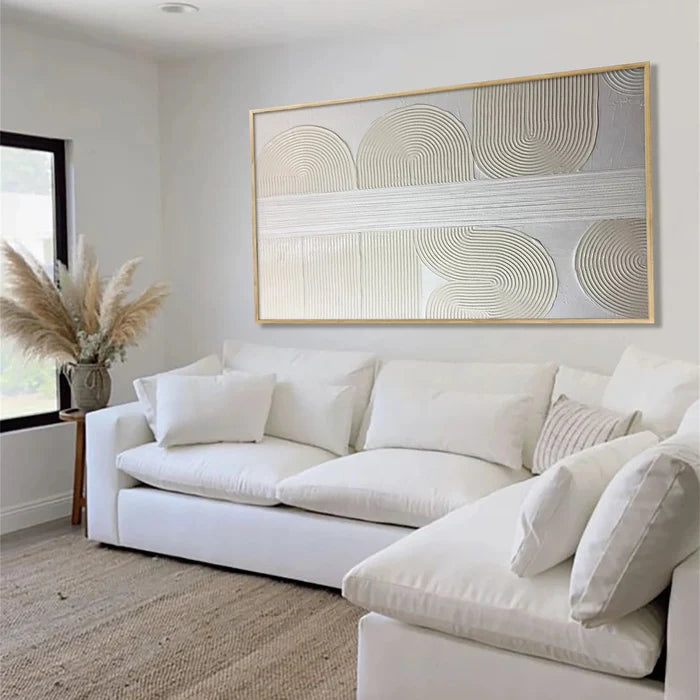 Wabi Sabi Art Minimalist Art Painting With Plaster Texture #BM021