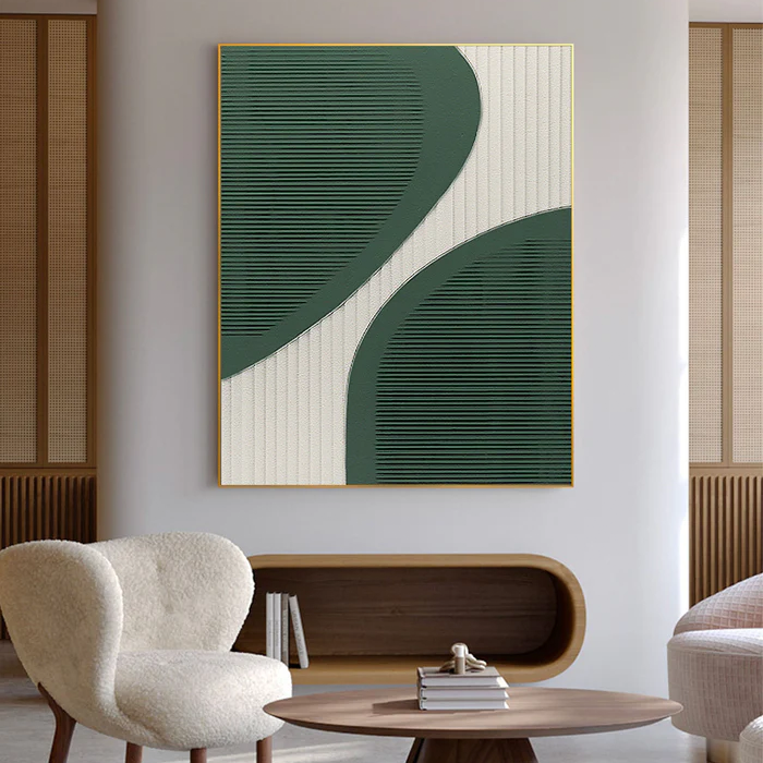 Wabi Sabi Art Black White Textured Minimalist Wall Art #BW007