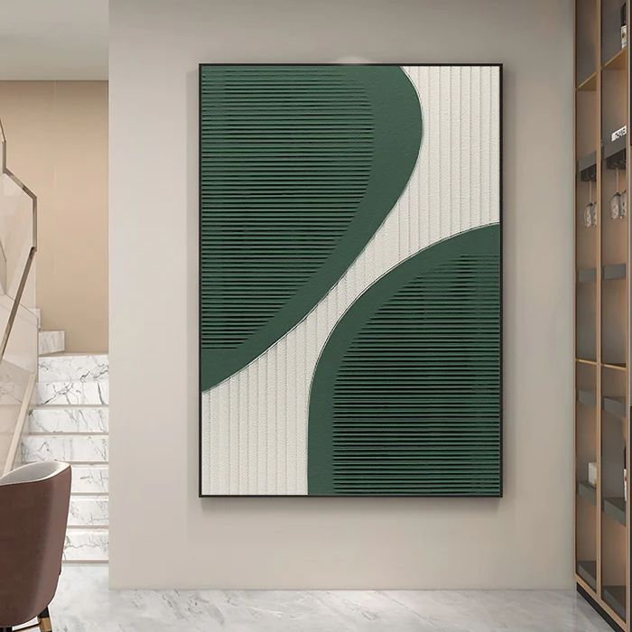 Wabi Sabi Art Black White Textured Minimalist Wall Art #BW007