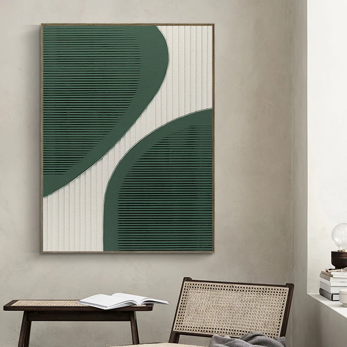 Wabi Sabi Art Black White Textured Minimalist Wall Art #BW007