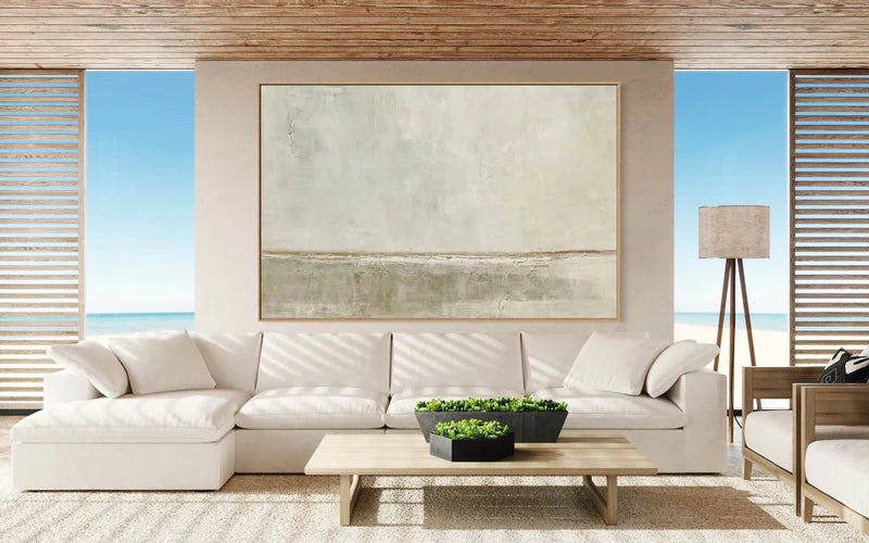 Wabi Sabi Art White Minimalist #WM025