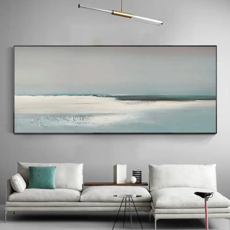 Ocean And Sky Plaster Textured Wall Art #OS002