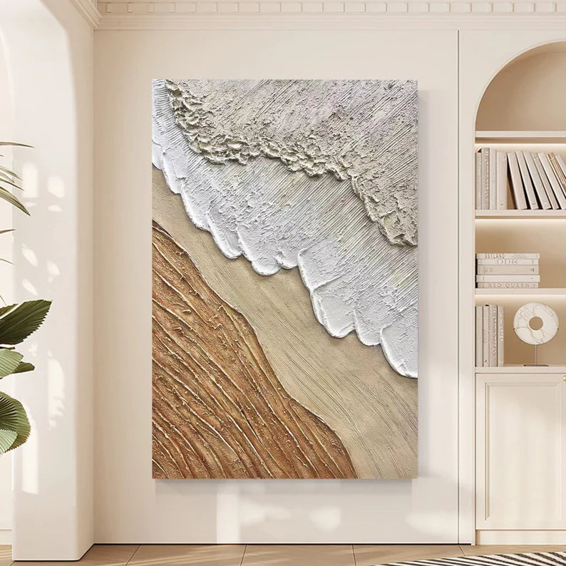 Ocean And Sky Plaster Textured Wall Art #OS032