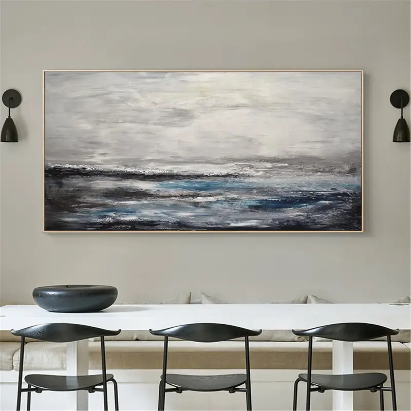 Ocean And Sky Plaster Textured Wall Art #OS001