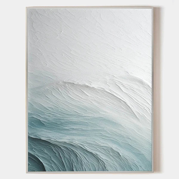 Ocean And Sky Plaster Textured Wall Art #OS007