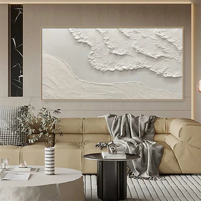 Ocean And Sky Plaster Textured Wall Art #OS036