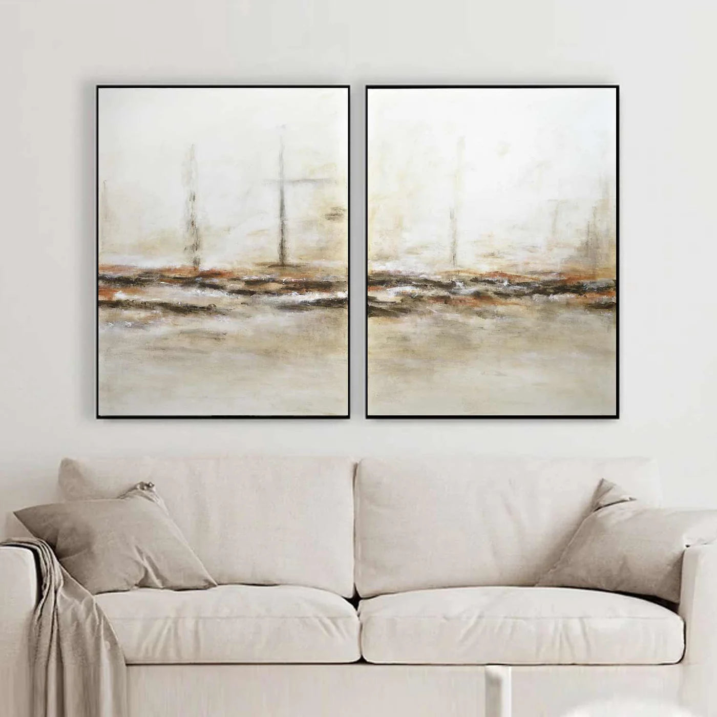 Abstract Tranquility Wall Art Set of 2 #AB051