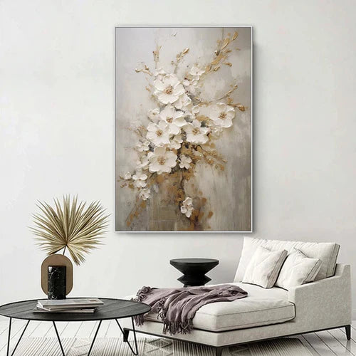 Colorful Flower And Tree Wall Art #FT029