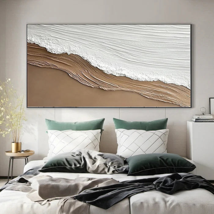 Ocean And Sky Plaster Textured Wall Art #OS039