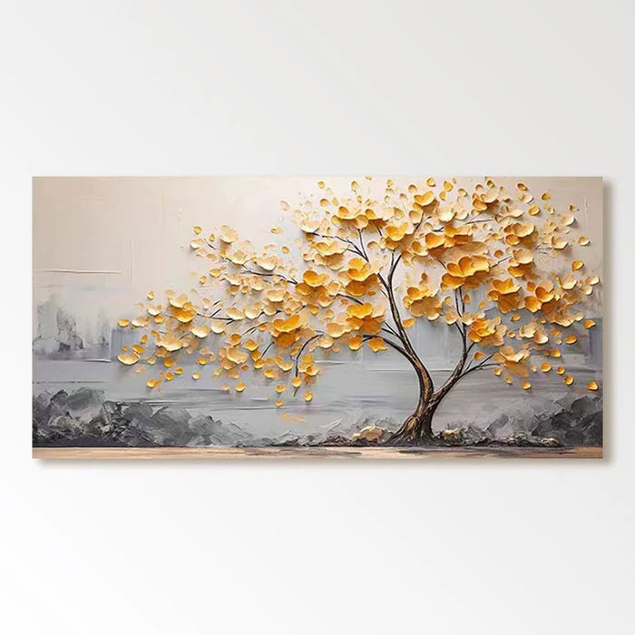 Colorful Flower And Tree Wall Art #FT010