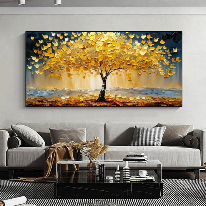 Colorful Flower And Tree Wall Art #FT020