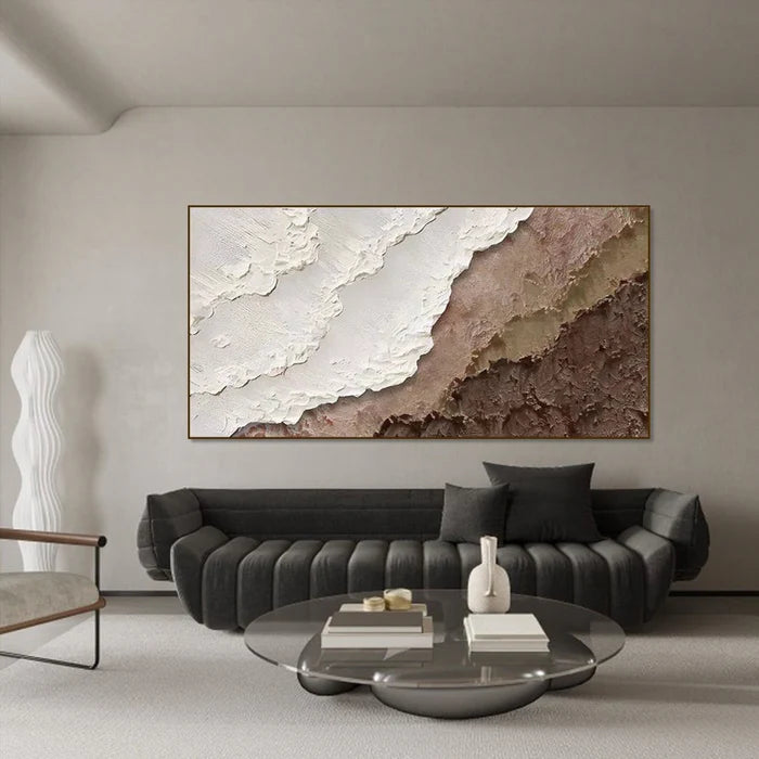 Ocean And Sky Plaster Textured Wall Art #OS017