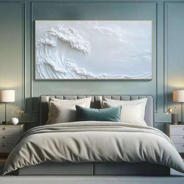 Ocean And Sky Plaster Textured Wall Art #OS045