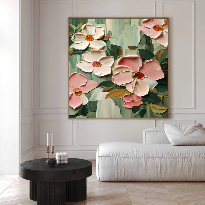 Colorful Flower And Tree Wall Art #FT021