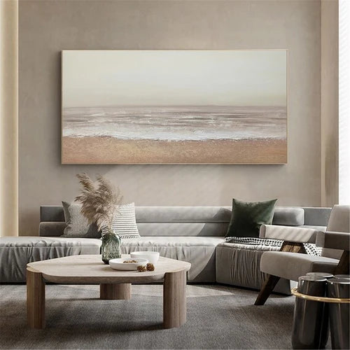 Ocean And Sky Plaster Textured Wall Art #OS029