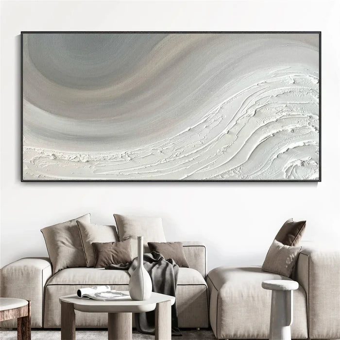 Ocean And Sky Plaster Textured Wall Art #OS047