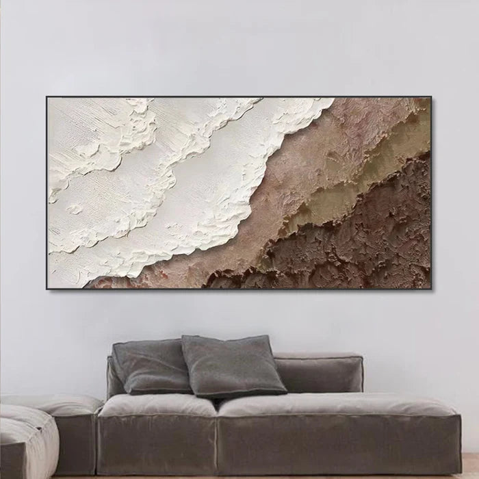 Ocean And Sky Plaster Textured Wall Art #OS017