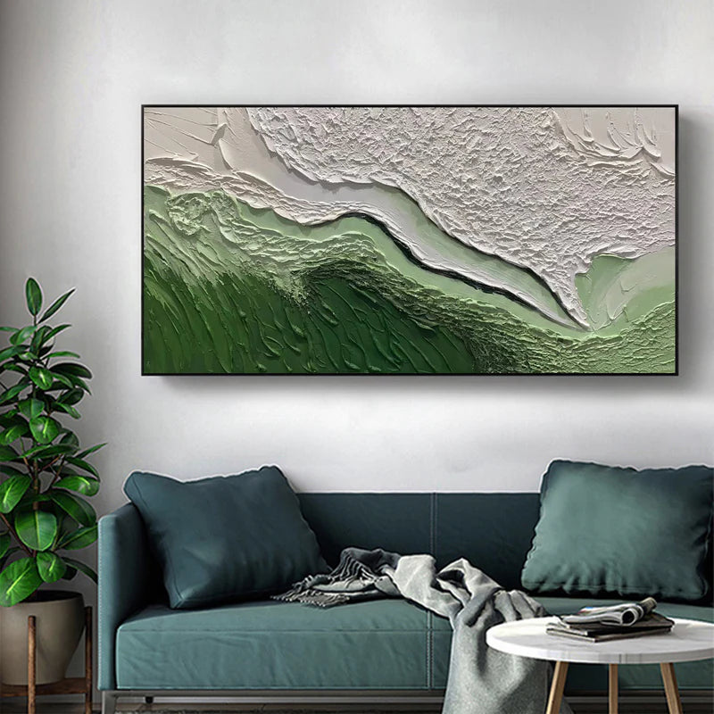 Ocean And Sky Plaster Textured Wall Art #OS020