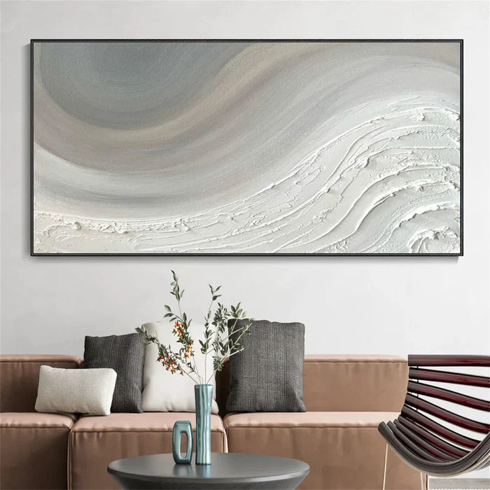 Ocean And Sky Plaster Textured Wall Art #OS047